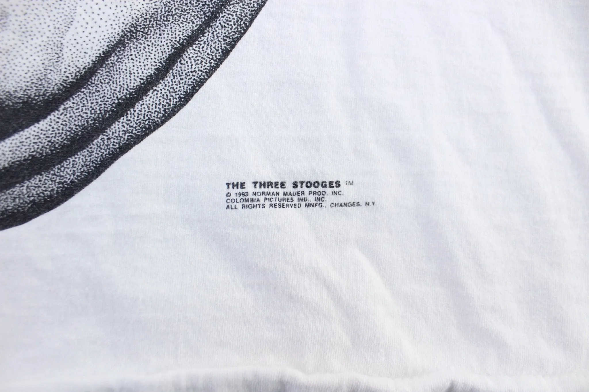 1993 The Three Stooges Curly Howard Graphic T-Shirt