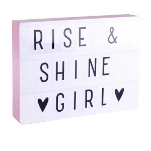A Little Lovely Company Lightbox A4 Pink