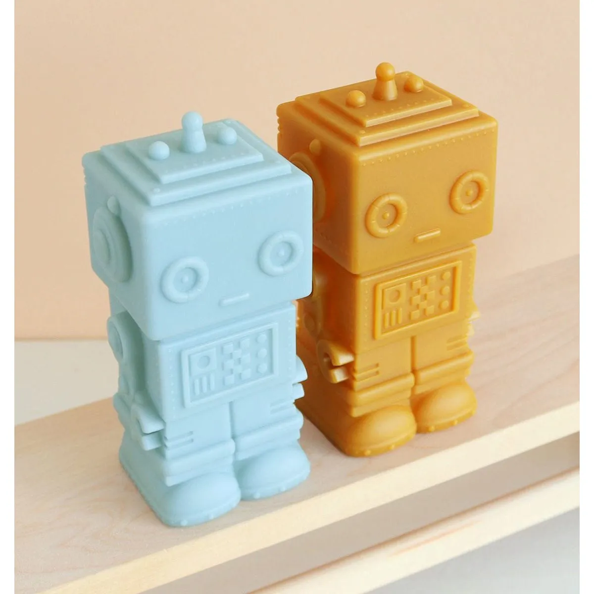 A Little Lovely Company Little Light: Robot - Smokey Blue