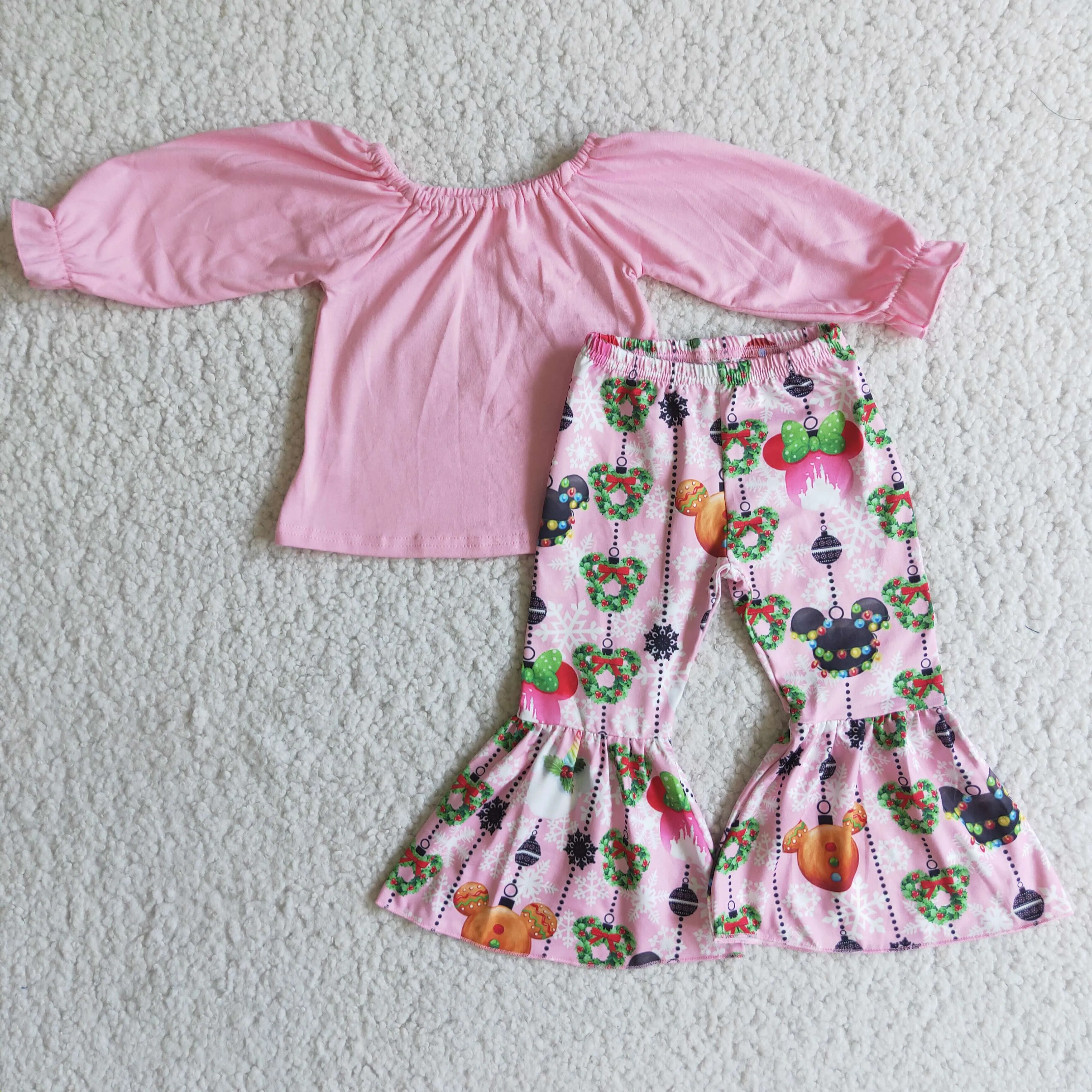 Boutique Girls Clothing Bell Pants Set