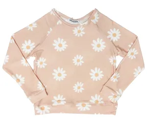 Brokedown Clothing Women's Daisy Peach Sweatshirt