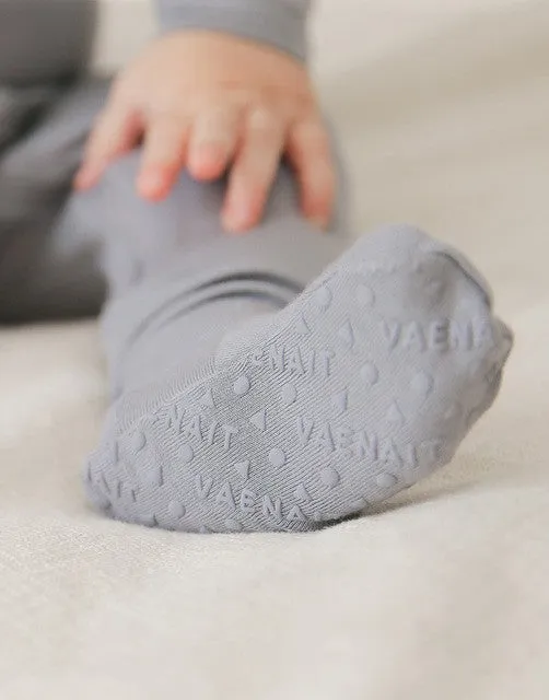Grey Baby Footed Sleepers