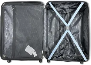Hardside Spinner Luggage Set, 3-Piece, Blue egregerht6hythn