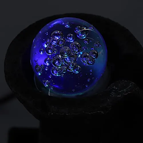 LED Tabletop Fountain, Resin Desktop Fountain Durable Beautiful Creative Medium for Landscape Decoration for Decorative Gift for Office for Home(Pink)