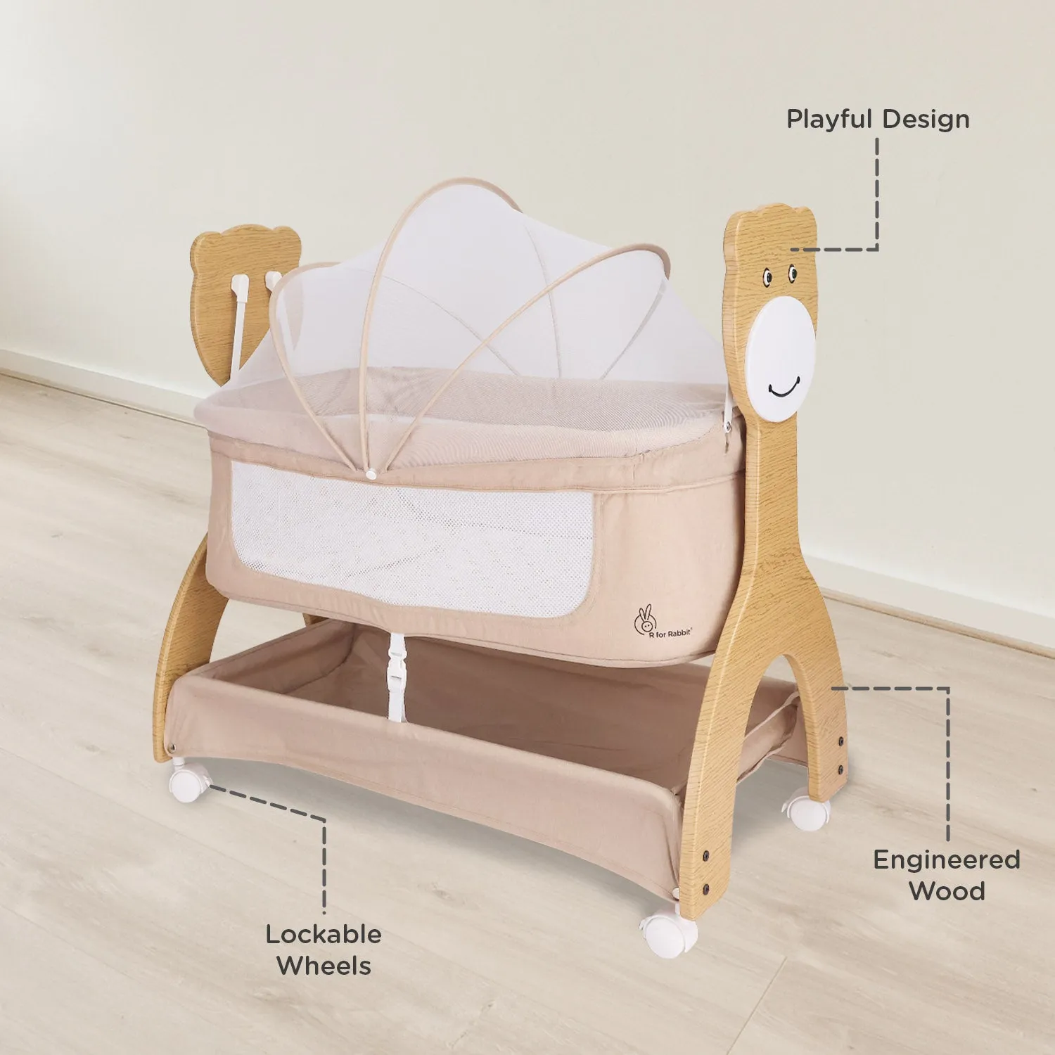 R for Rabbit Lullabies Woodsy Manual Cradle