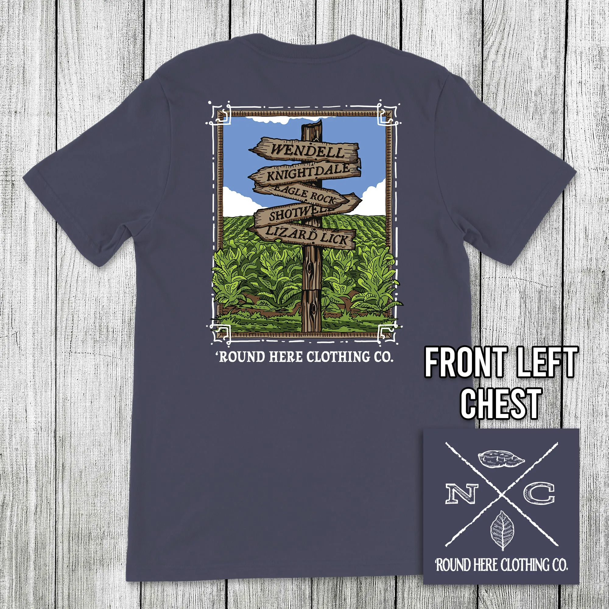 Round Here Clothing Tobacco Crossroads Wendell
